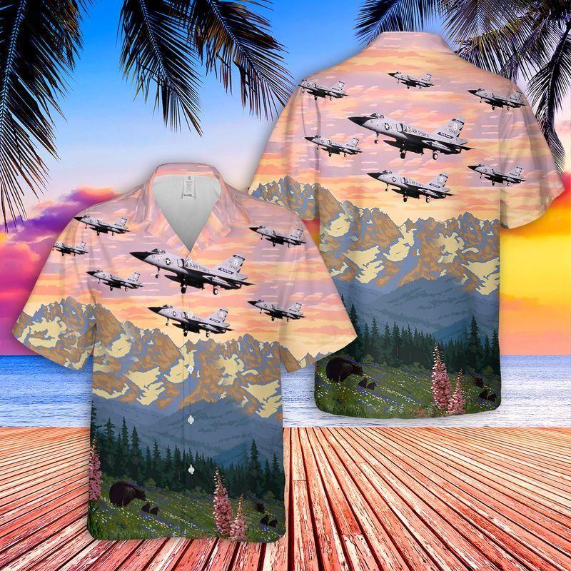 Air Force Convair F-106a Delta Dart Montana Hawaiian Shirt For Men Women – Hothot