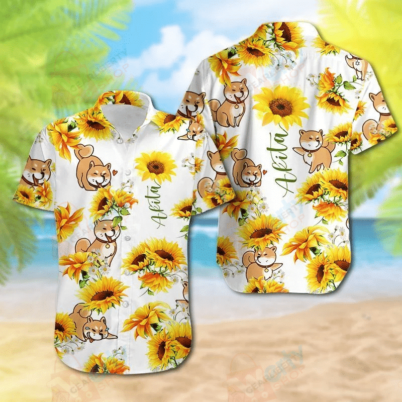 kurobase-akita-sunflower-hawaiian-shirt.png