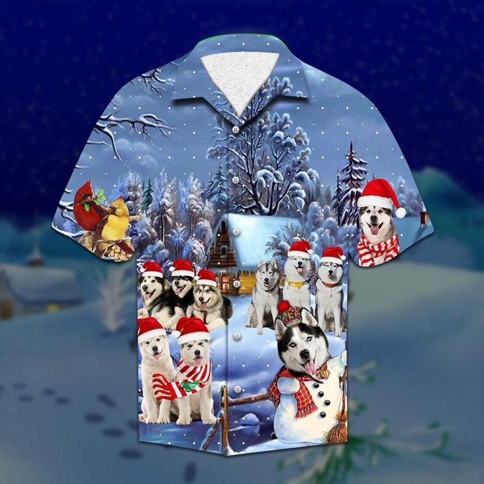 Alaskan Malamute Christmas Hawaiian Shirt For Men Women – Hothot