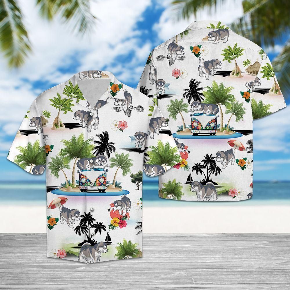 Alaskan Malamute Vacation Multicolor Unique Design Hawaiian Shirt For Men Women – Hothot