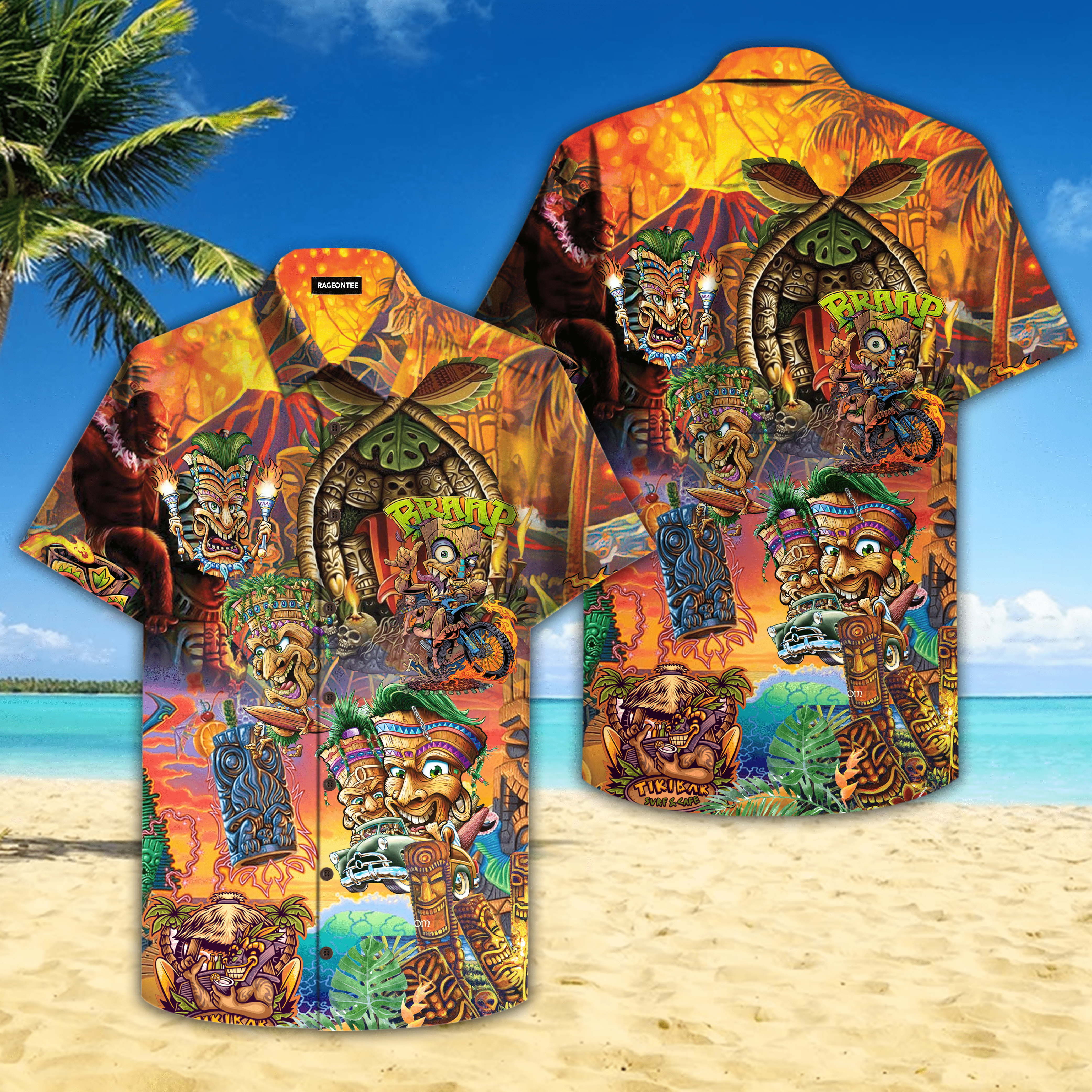 Aloha Tiki Funny Hawaiian Shirt For Men Women – Hothot