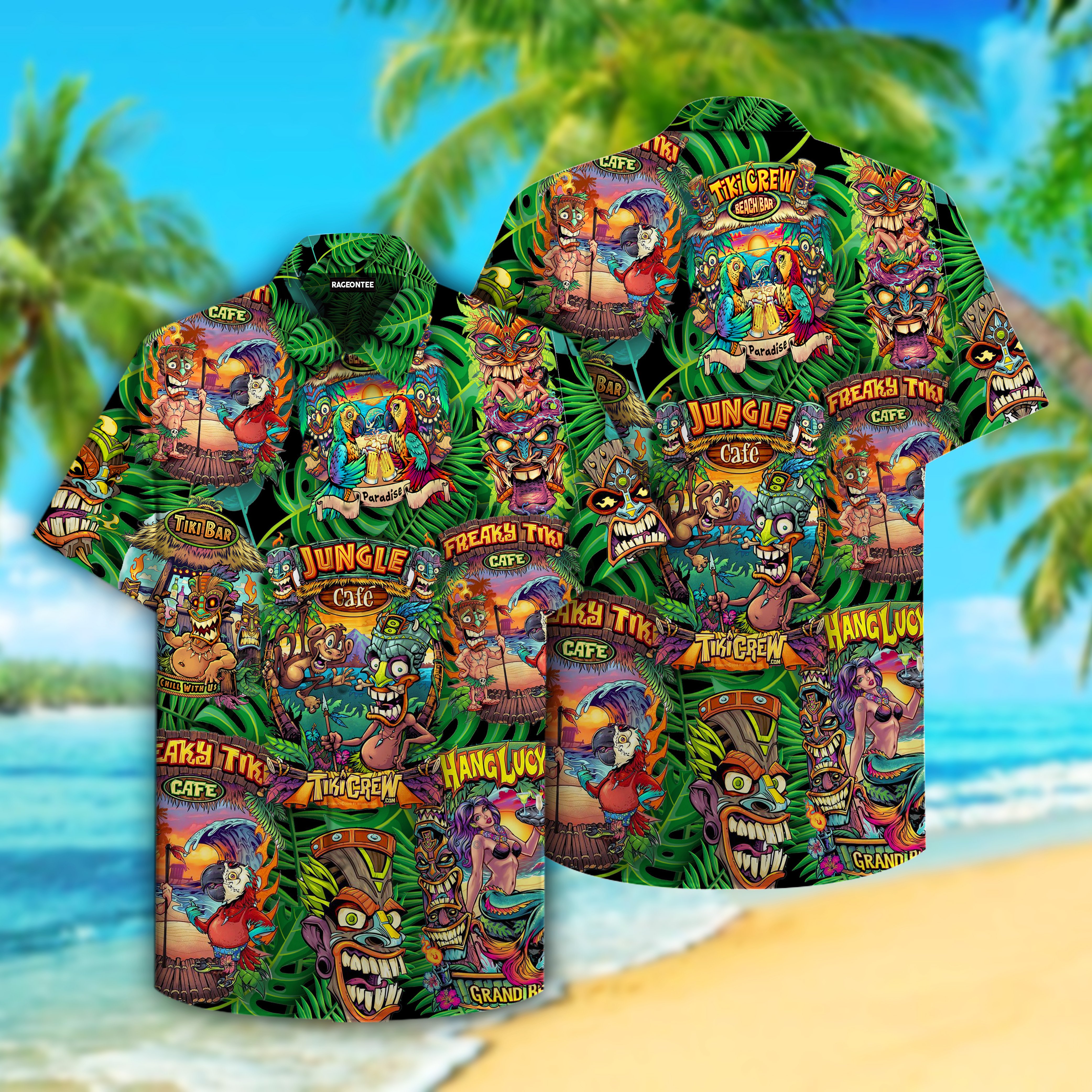 Aloha Tiki Tiki Hawaiian Shirt For Men Women – Hothot