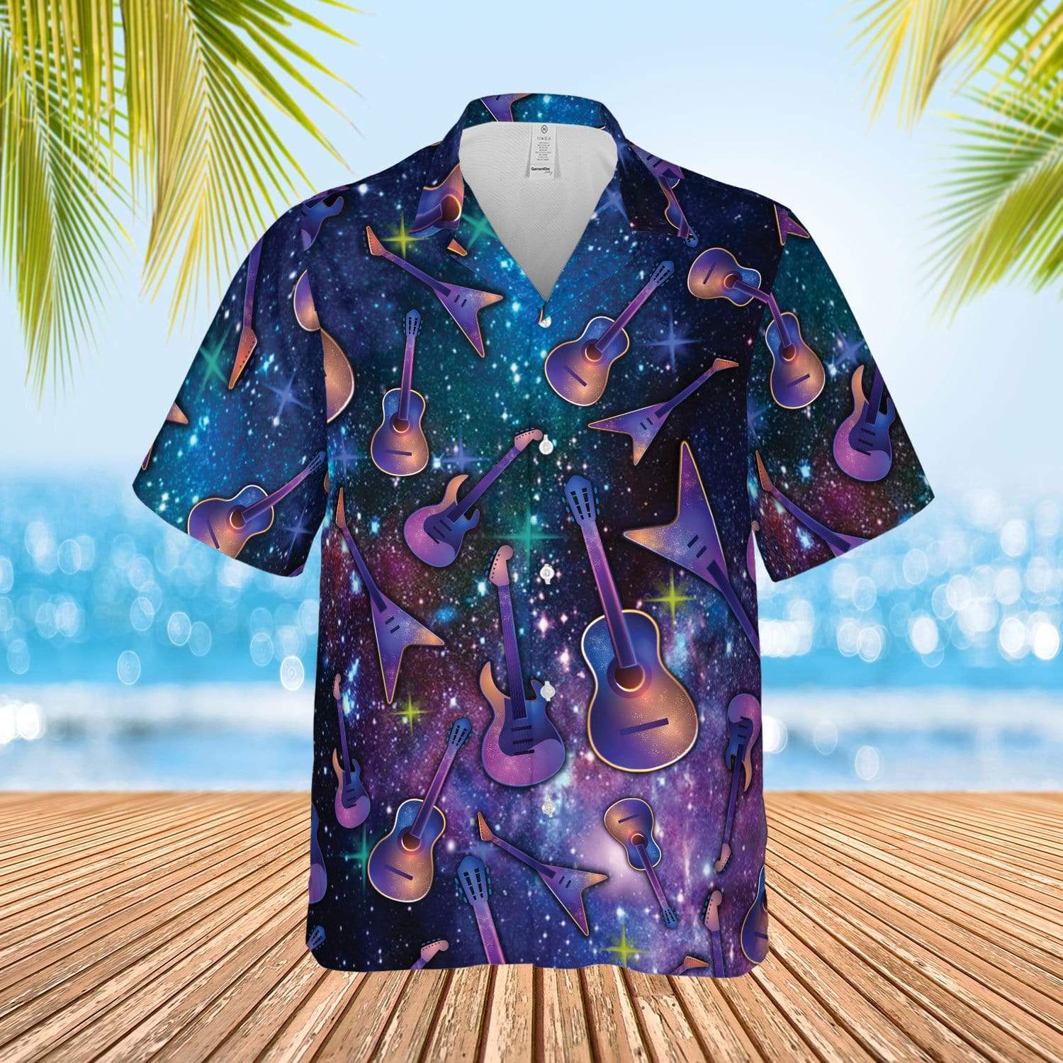 Galaxy Guitar Hawaiian Shirt For Men Women – Hothot