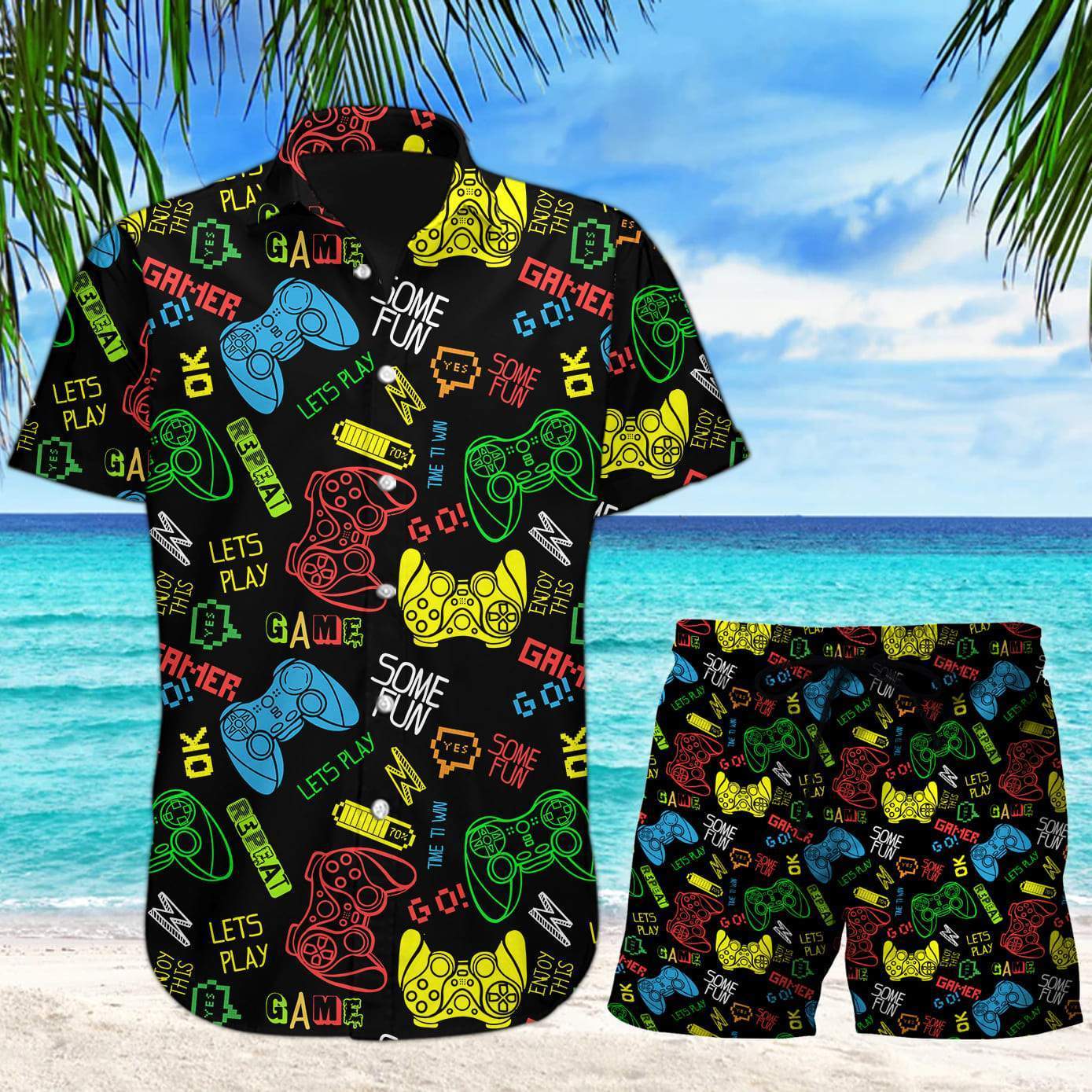 Gamer Hawaiian Shirt Set For Men Women – Hothot