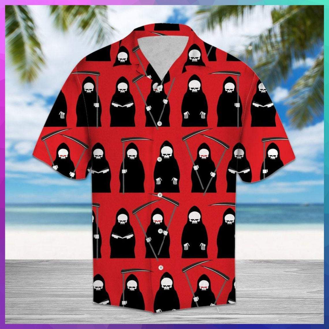 Grim Reaper Hawaiian Shirt For Men Women – Hothot