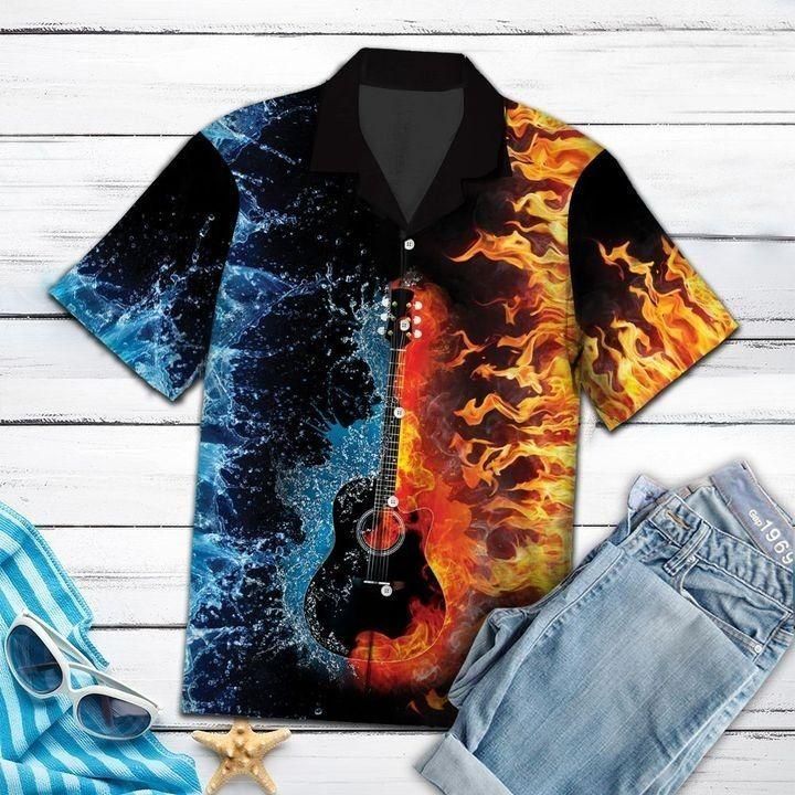 Guitar Hawaiian Shirt For Men Women – Hothot