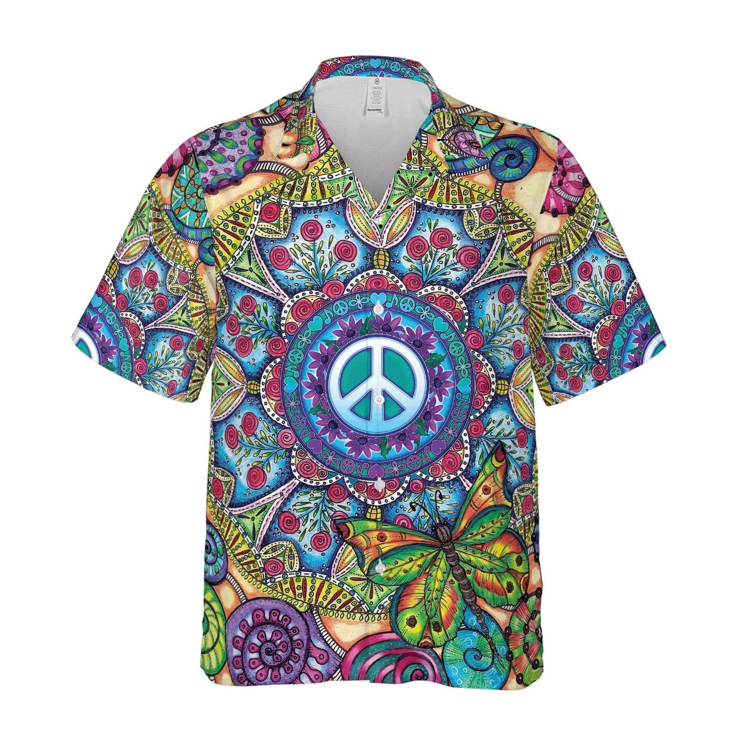 Hippie Butterfly Hawaiian Shirt For Men Women – Hothot