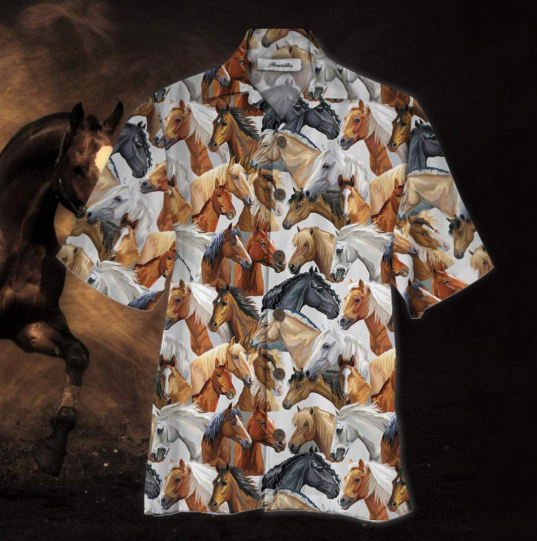 Horse Pattern Hawaiian Shirt For Men Women – Hothot