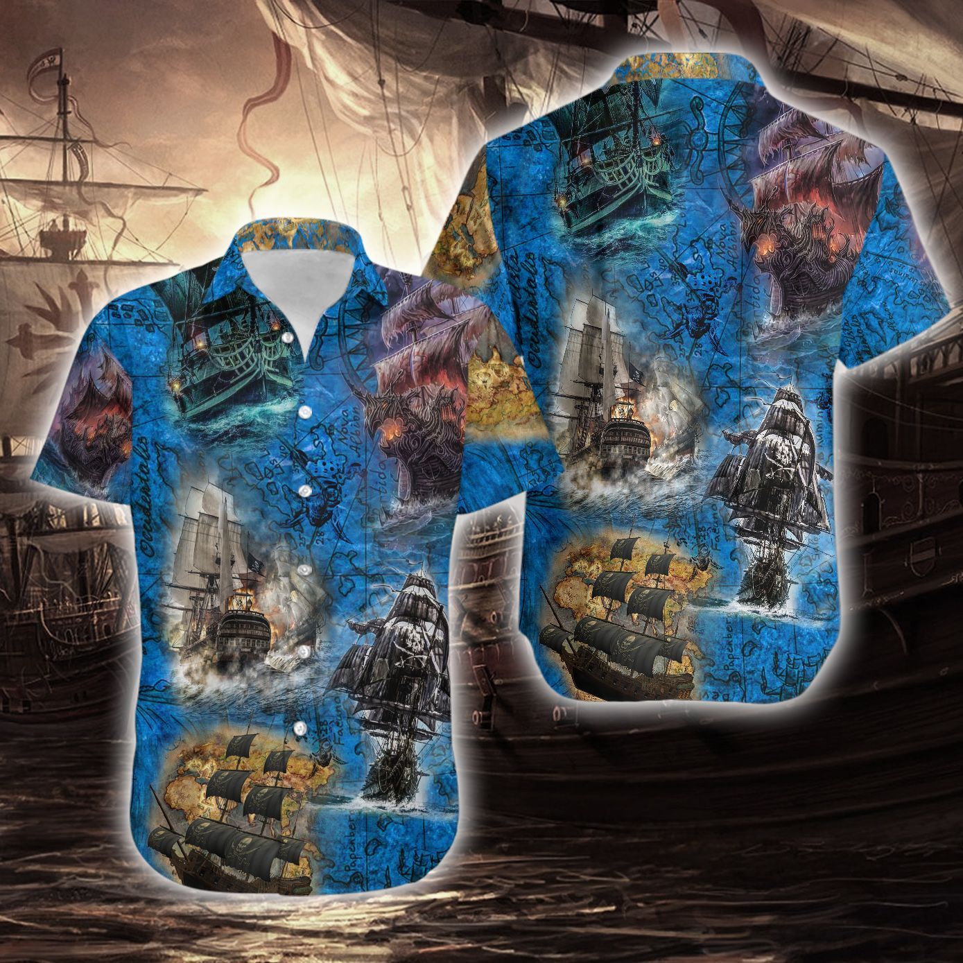 Pirate Hawaiian Shirt For Men Women – Hothot