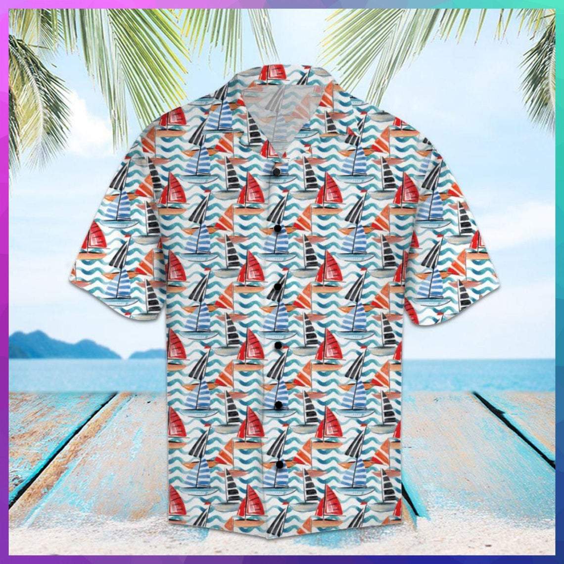 Sailing Hawaiian Shirt For Men Women – Hothot