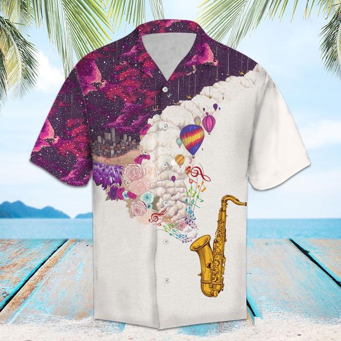 Saxophone Hawaiian Shirt For Men Women – Hothot