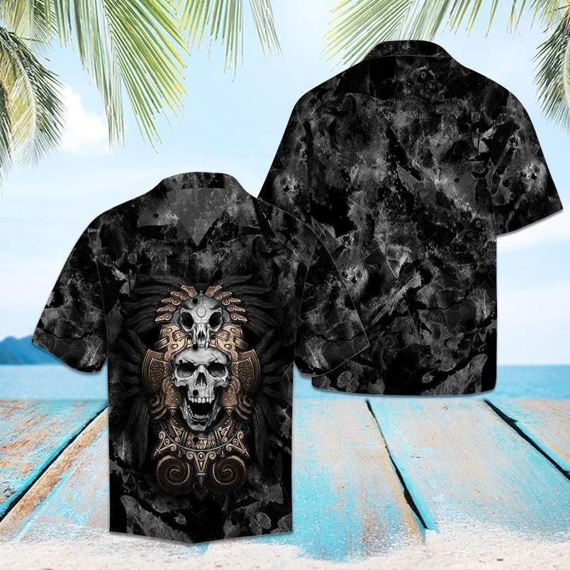 Skull Colorful Hawaiian Shirt For Men Women – Hothot
