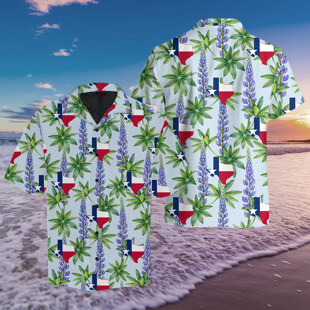 Texas Bluebonnet Hawaiian Shirt For Men Women – Hothot