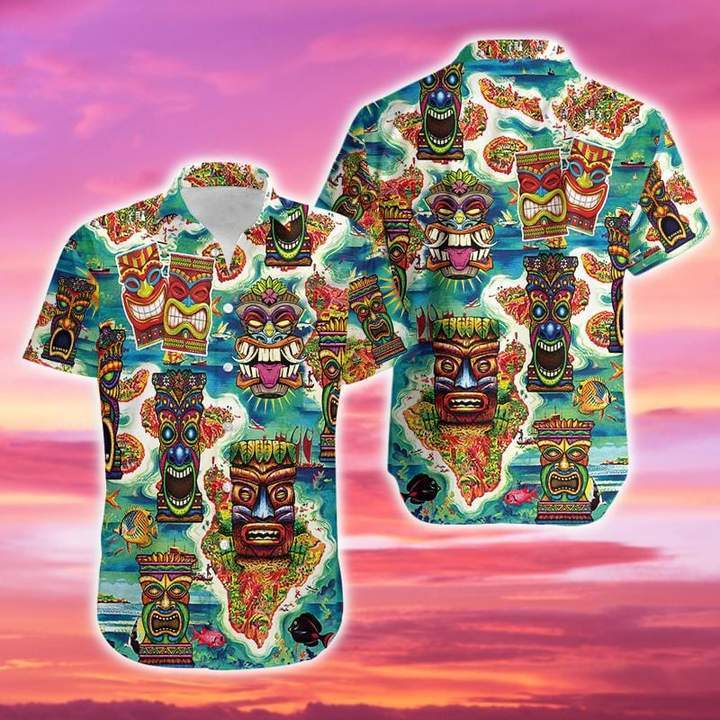 Tiki Tiki Cant You See Green Hawaiian Shirt For Men Women – Hothot