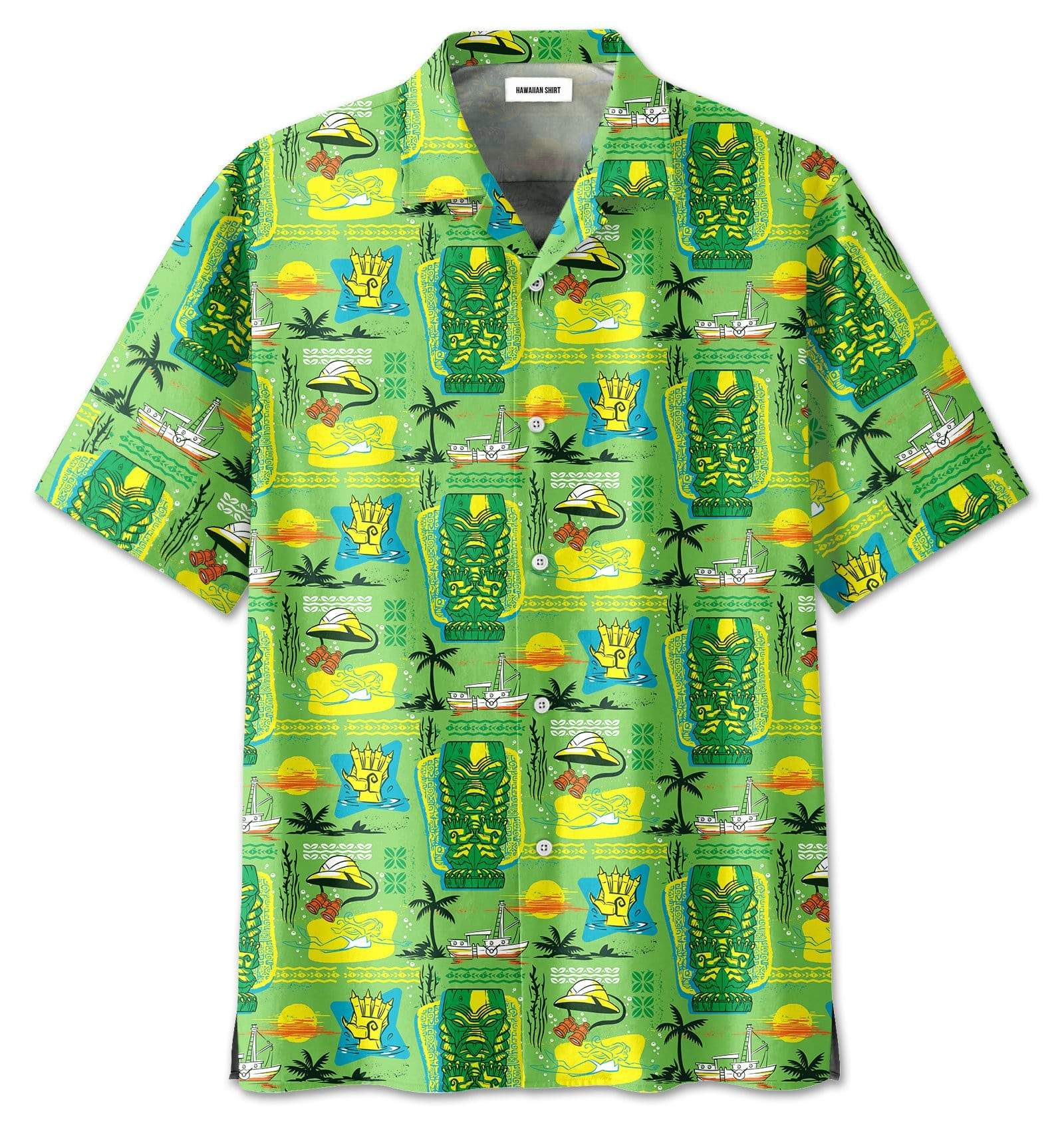Tiki Tiki Expeditions Hawaiian Aloha Shirt For Men Women – Hothot