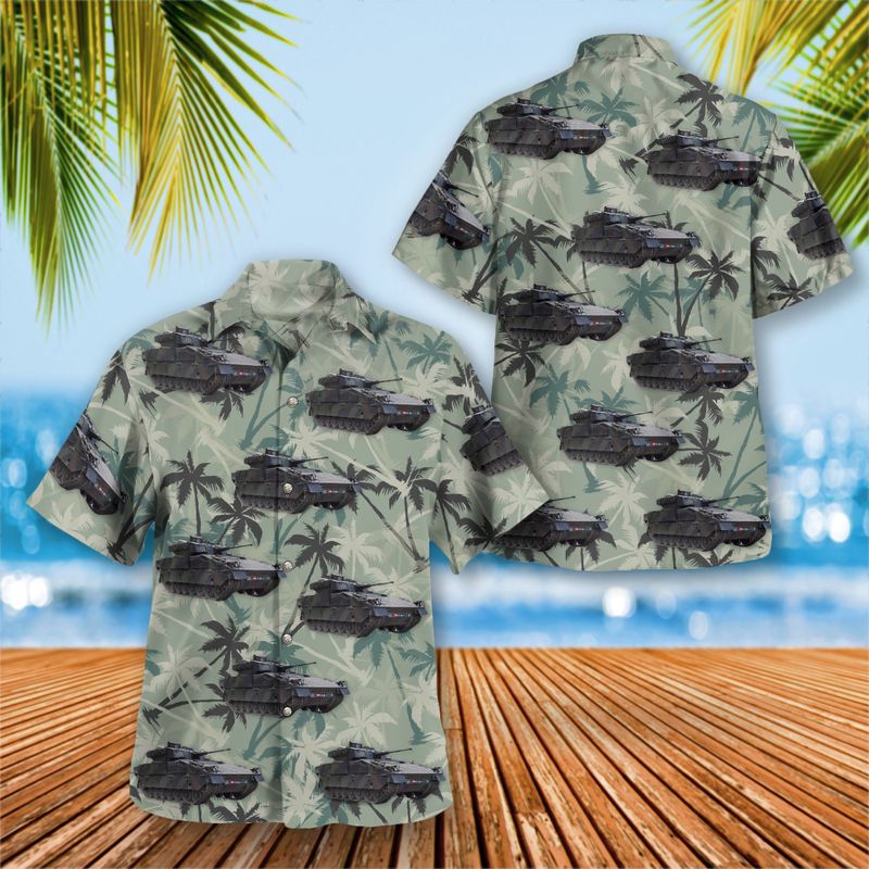 Austrian Army Ulan Infantry Fighting Vehicle Hawaiian Shirt – Hothot