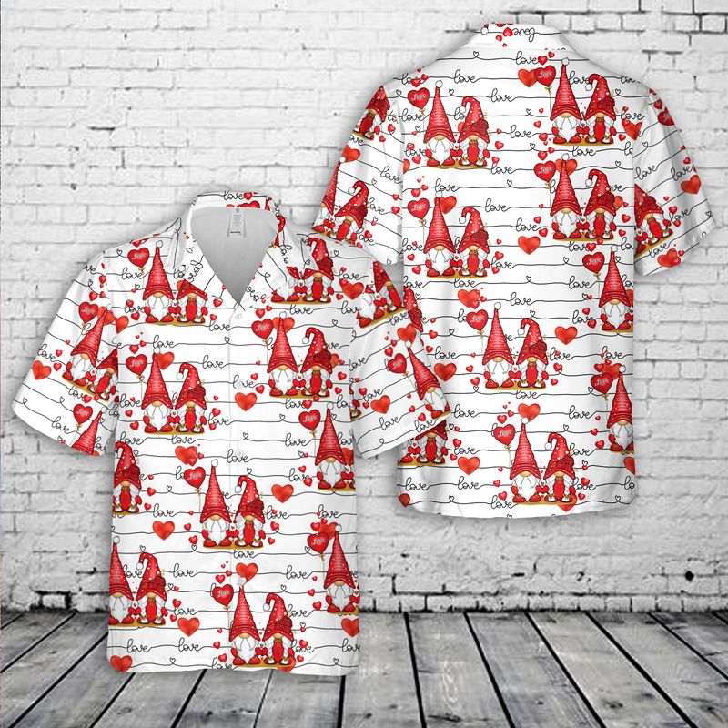 Valentines Gnomes Hawaiian Shirt – Hothot