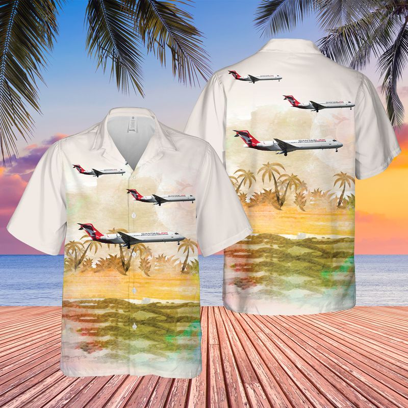 Australia QantasLink National Jet Systems Boeing 717-231 Hawaiian Shirt – Hothot