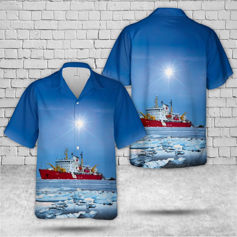 Canadian Coast Guard CCGS Amundsen Pierre Radisson-class Icebreaker Hawaiian Shirt – Hothot