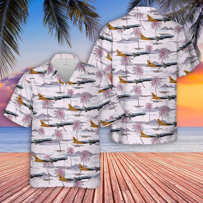 Monarch Airlines Airbus A321-200 Hawaiian Shirt – Hothot