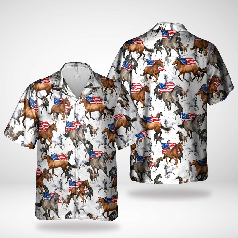 US American Quarter Horses Hawaiian Shirt – Hothot