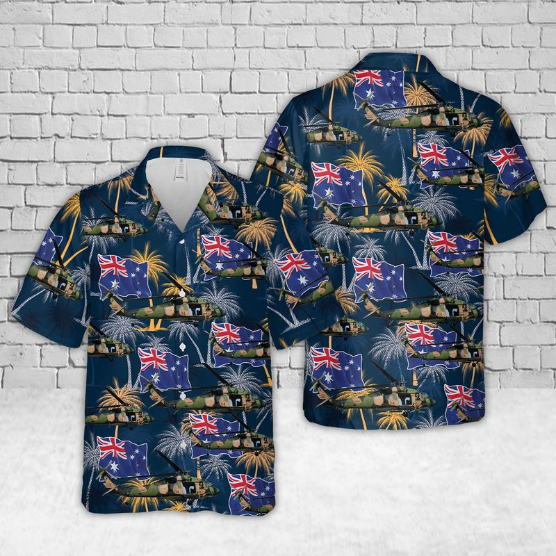 Australian Army Sikorsky S-70A-9 Blackhawk Australia Day Hawaiian Shirt – Hothot