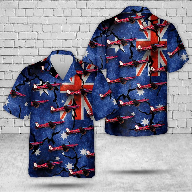 Royal Australian Air Force RAAF Pilatus PC-21 Australia Day Hawaiian Shirt – Hothot