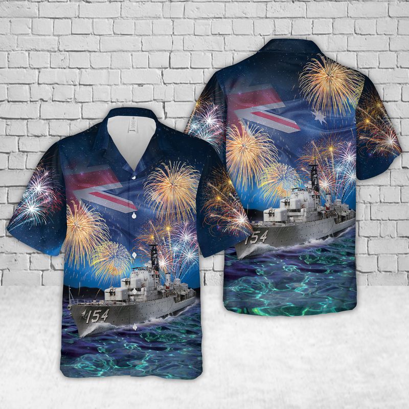 Royal Australian Navy HMAS Duchess D154 Australia Day Hawaiian Shirt – Hothot