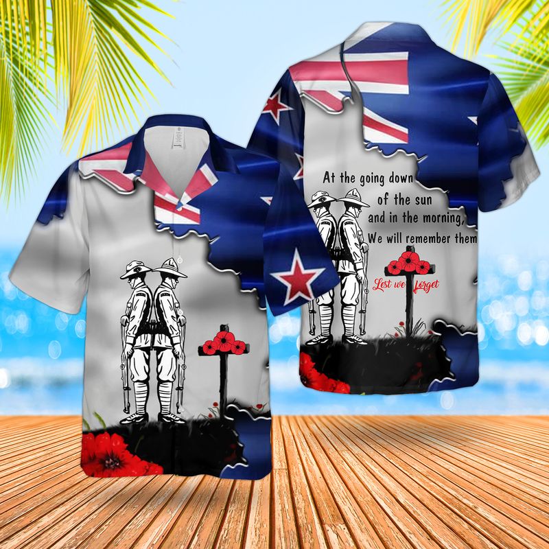 New Zealand ANZAC Day We Will Remember Them Shirt – Hothot