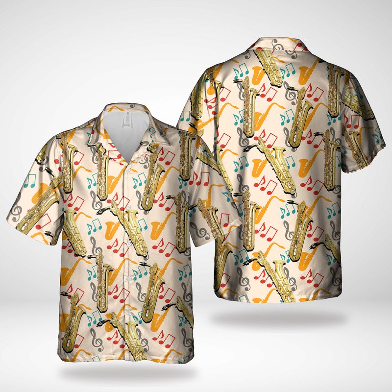 Baritone Saxophone Hawaiian Shirt – Hothot