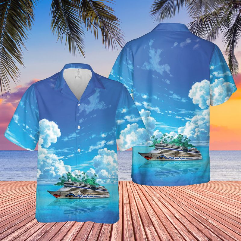 German AIDA Cruises AIDAdiva Hawaiian Shirt – Hothot