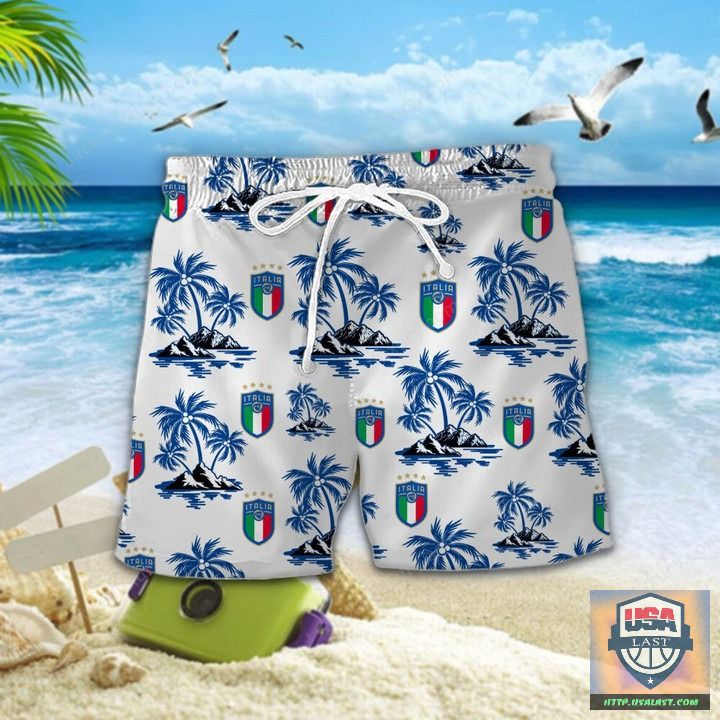 Italy National Football Team Tropical 3D All Over Print Shirt 1