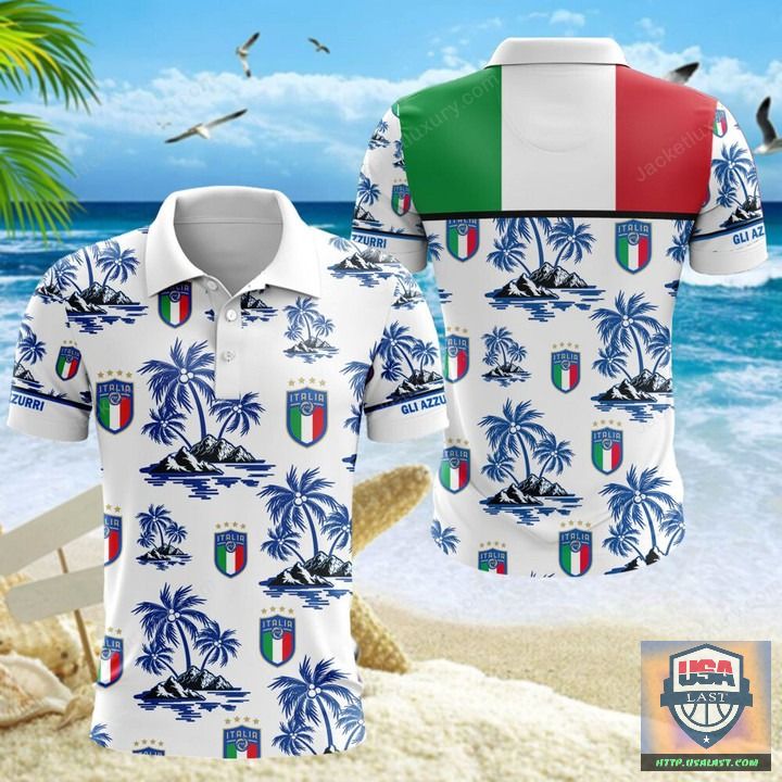 Italy National Football Team Tropical 3D All Over Print Shirt 6