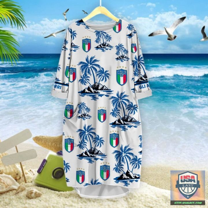 Italy National Football Team Tropical 3D All Over Print Shirt 8
