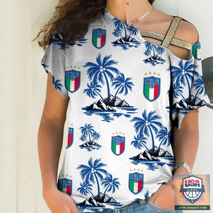 Italy National Football Team Tropical 3D All Over Print Shirt 9
