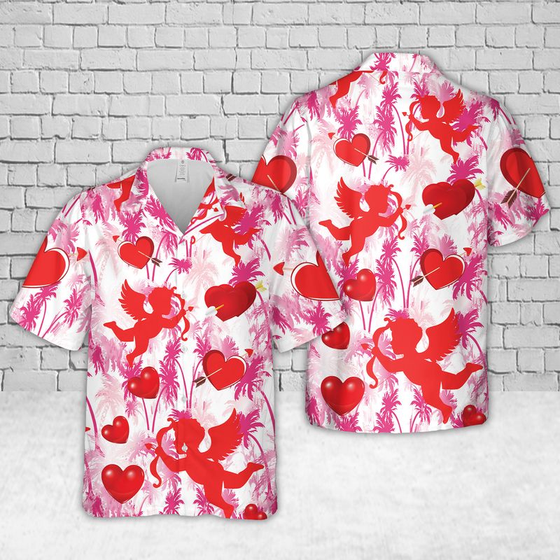 Valentine Love Cupid Hawaiian Shirt – Hothot