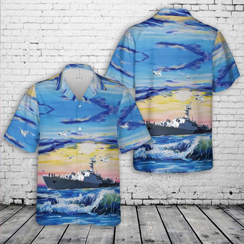 Polish Navy ORP Kaszub Hawaiian Shirt – Hothot