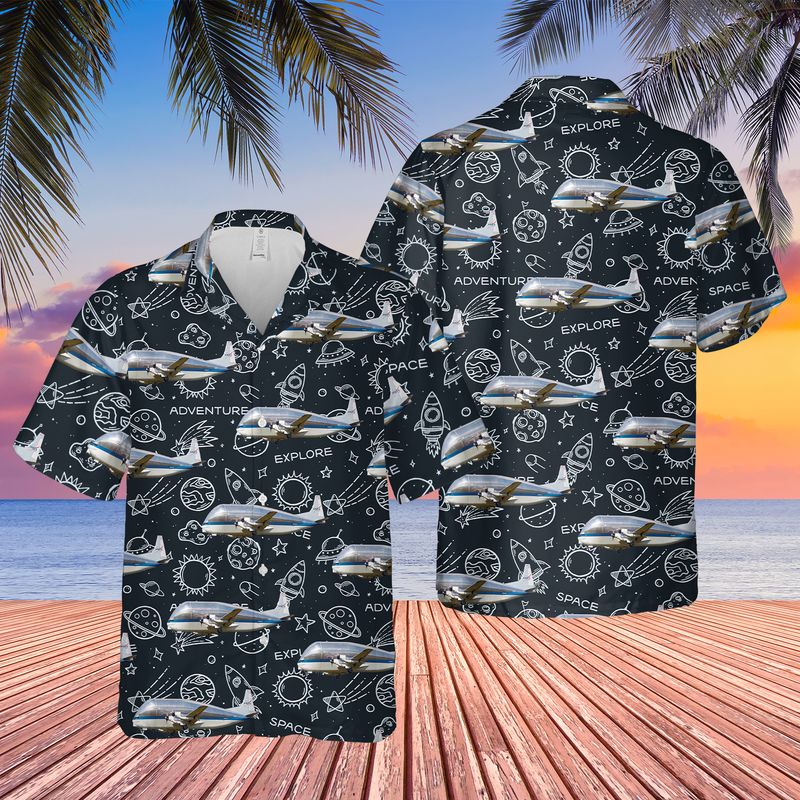 United States – National Aeronautics and Space Administration NASA Aero-Spacelines 377SGT Super Guppy Hawaiian Shirt – Hothot