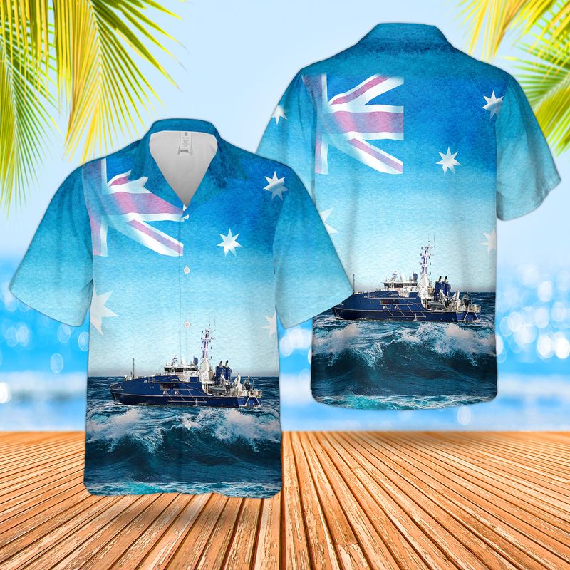 Royal Australian Navy RAN ADV Cape Inscription 320 Hawaiian Shirt – Hothot