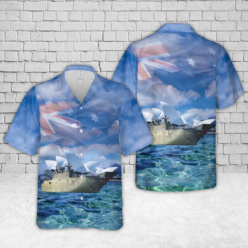 Royal Australian Navy HMAS Canberra L02 Australia Day Hawaiian Shirt – Hothot