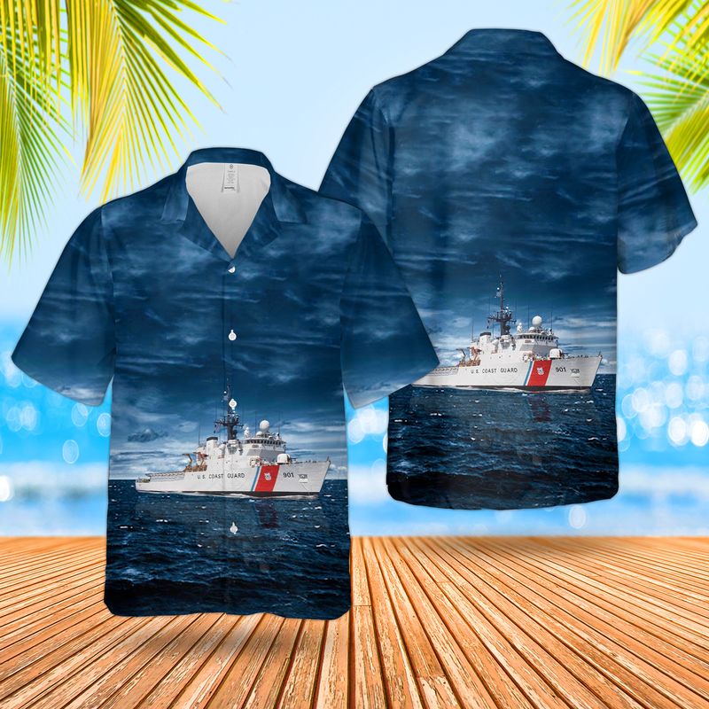 United States Coast Guard USCGC Bear WMEC-901 Reliance-class cutter Hawaiian Shirt – Hothot