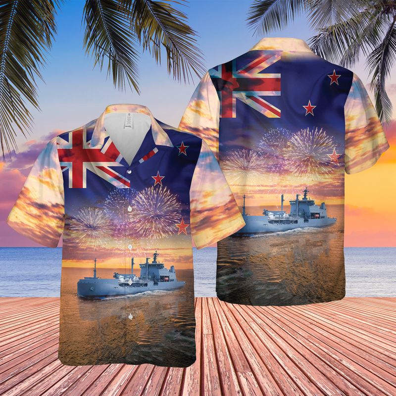 Royal New Zealand Navy HMNZS Aotearoa A11 Hawaiian Shirt – Hothot