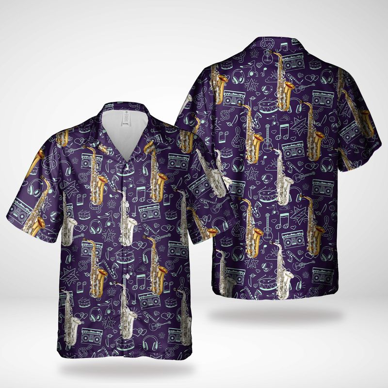 Yamaha Alto Saxophone Hawaiian Shirt – Hothot
