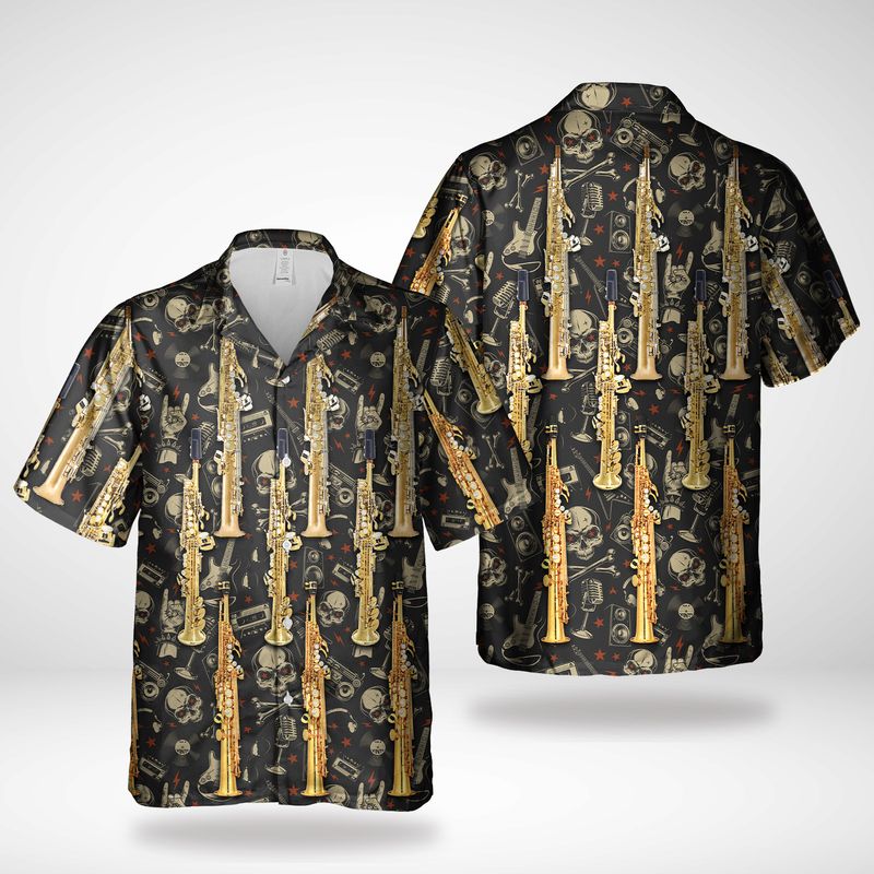 Soprano Saxophone Hawaiian Shirt – Hothot