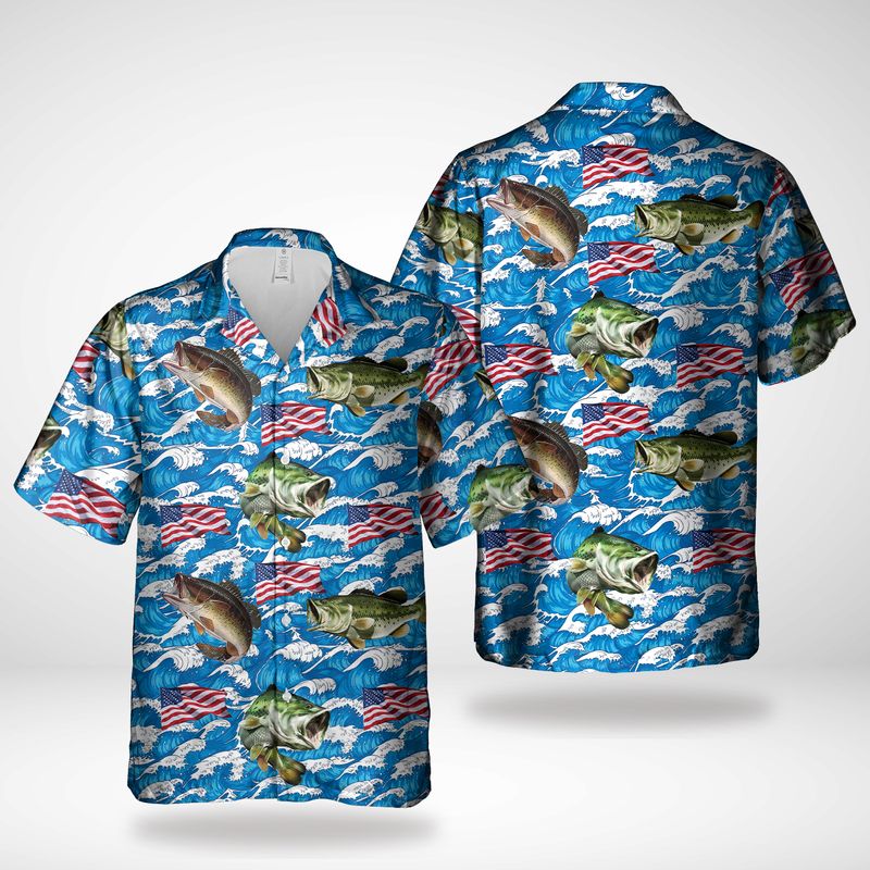 USA Largemouth Bass Fishing Hawaiian Shirt – Hothot