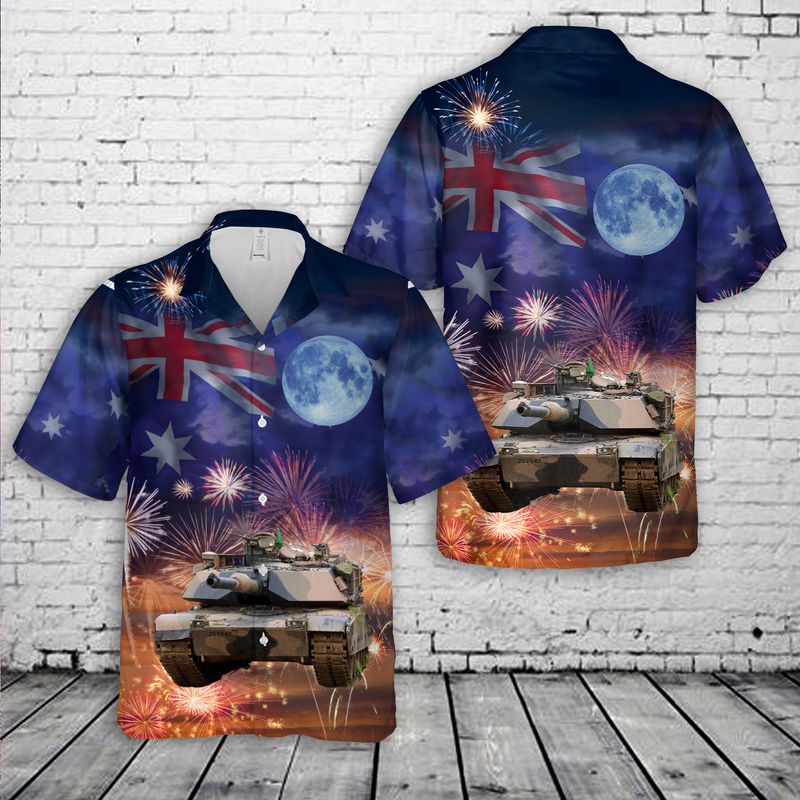 Australian Army M1A1 Abrams 1st Armoured Regimen Australia Day Hawaiian Shirt – Hothot
