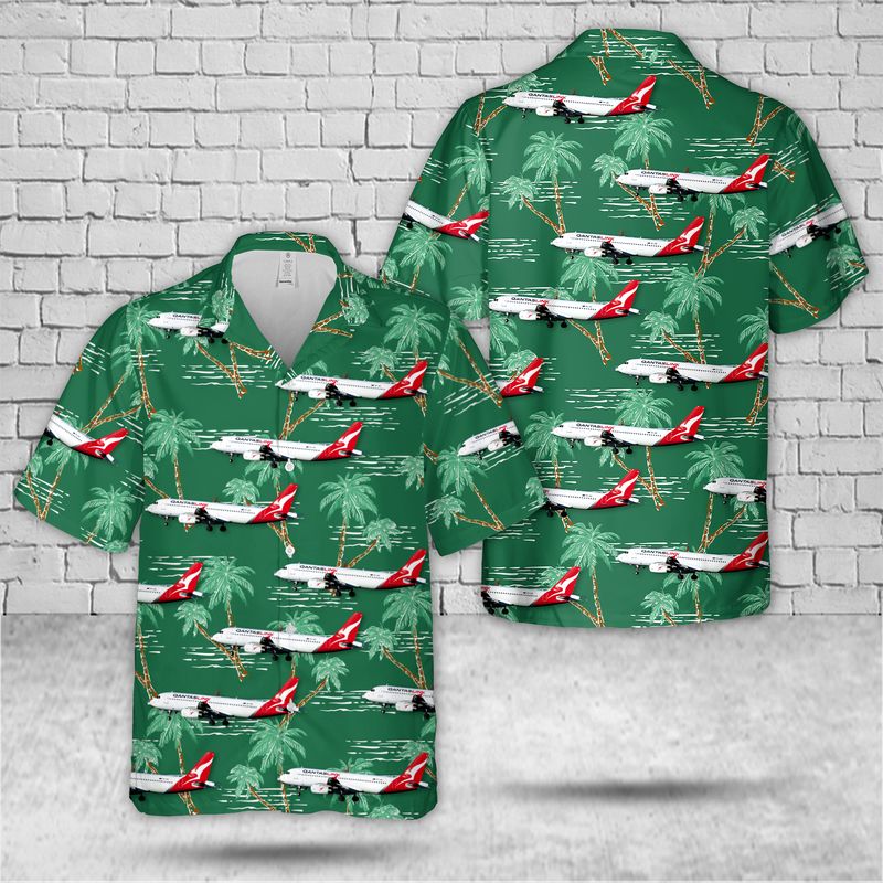 Australia QantasLink Network Aviation Airbus A320-232 Hawaiian Shirt – Hothot
