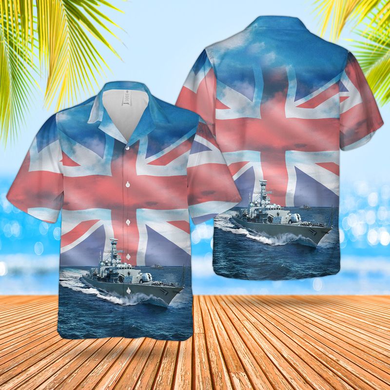 Royal Navy RN HMS Westminster F237 Duke-class Type 23 frigate Hawaiian Shirt – Hothot