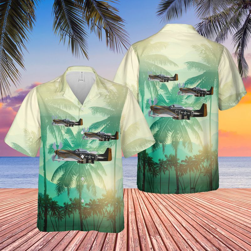 US Air Force TF-51D-25 Mustang 44-84847 Miss Velma Hawaiian Shirt – Hothot