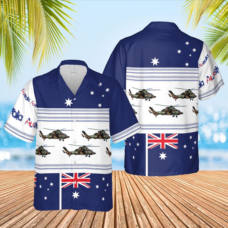 Australian Army Airbus Helicopters Tiger ARH Hawaiian Shirt – Hothot